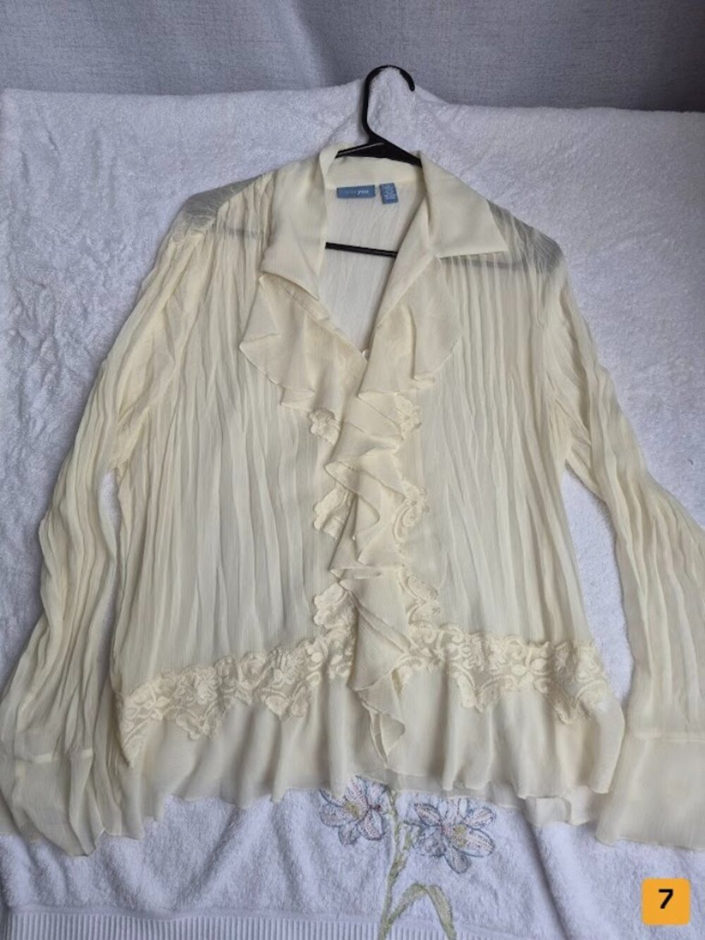 Pinko Ruffled Blouse cream